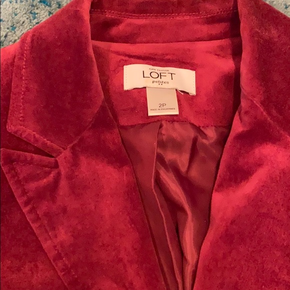 Loft Wine Velvet Jacket - Picture 2 of 2